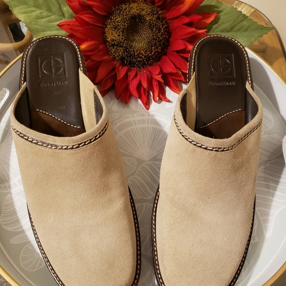 Cole Haan Wedge Suede Mules , Size 11 B. - Picture 6 of 8